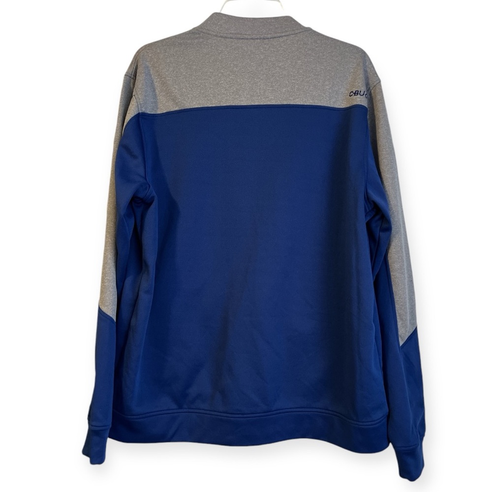 C-Buk Cutter & Buck Sweatshirt Jacket Mens L Blue Full Zip Polyester - Picture 2 of 7